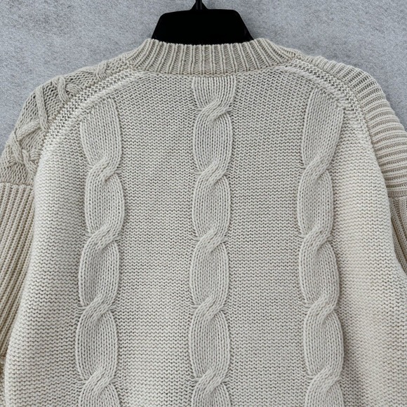 STUNNING MCQ Alexander McQueen Cable Knit Sweater XS Cashmere Alpaca Wool EUC - Picture 7 of 15